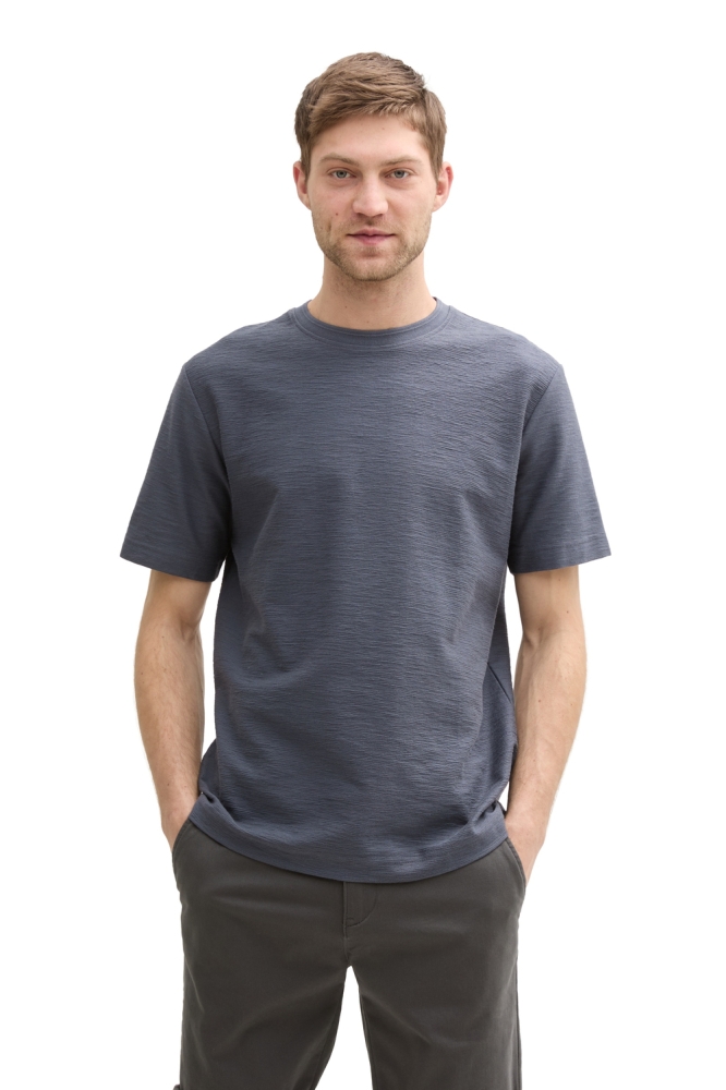 BASIC T SHIRT MET TEXTUUR 1046727XX10 10306 Blueish Grey